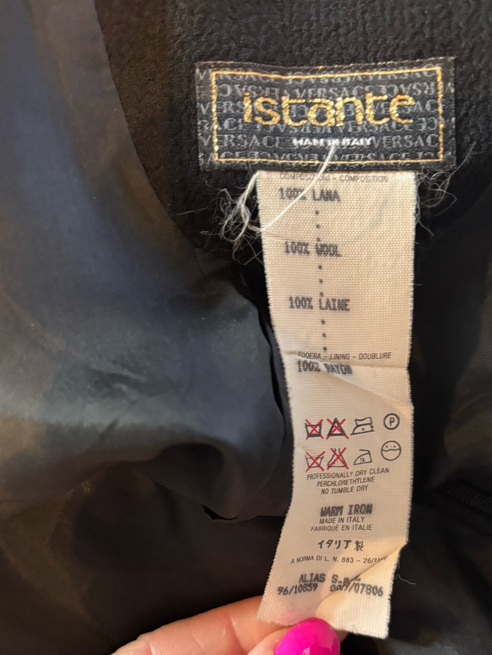 ISTANTE Versace Black low cut back dress size medium - Picture 4 of 4